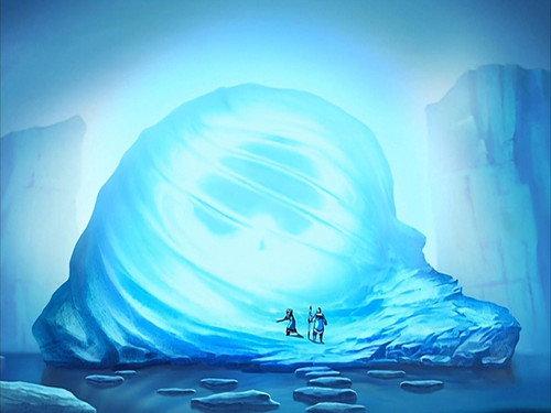 Le garçon bloqué dans l'iceberg