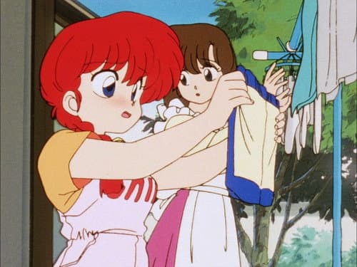Ranma est tombé sur la tête