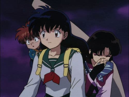 Kikyô et Inuyasha ont un problème